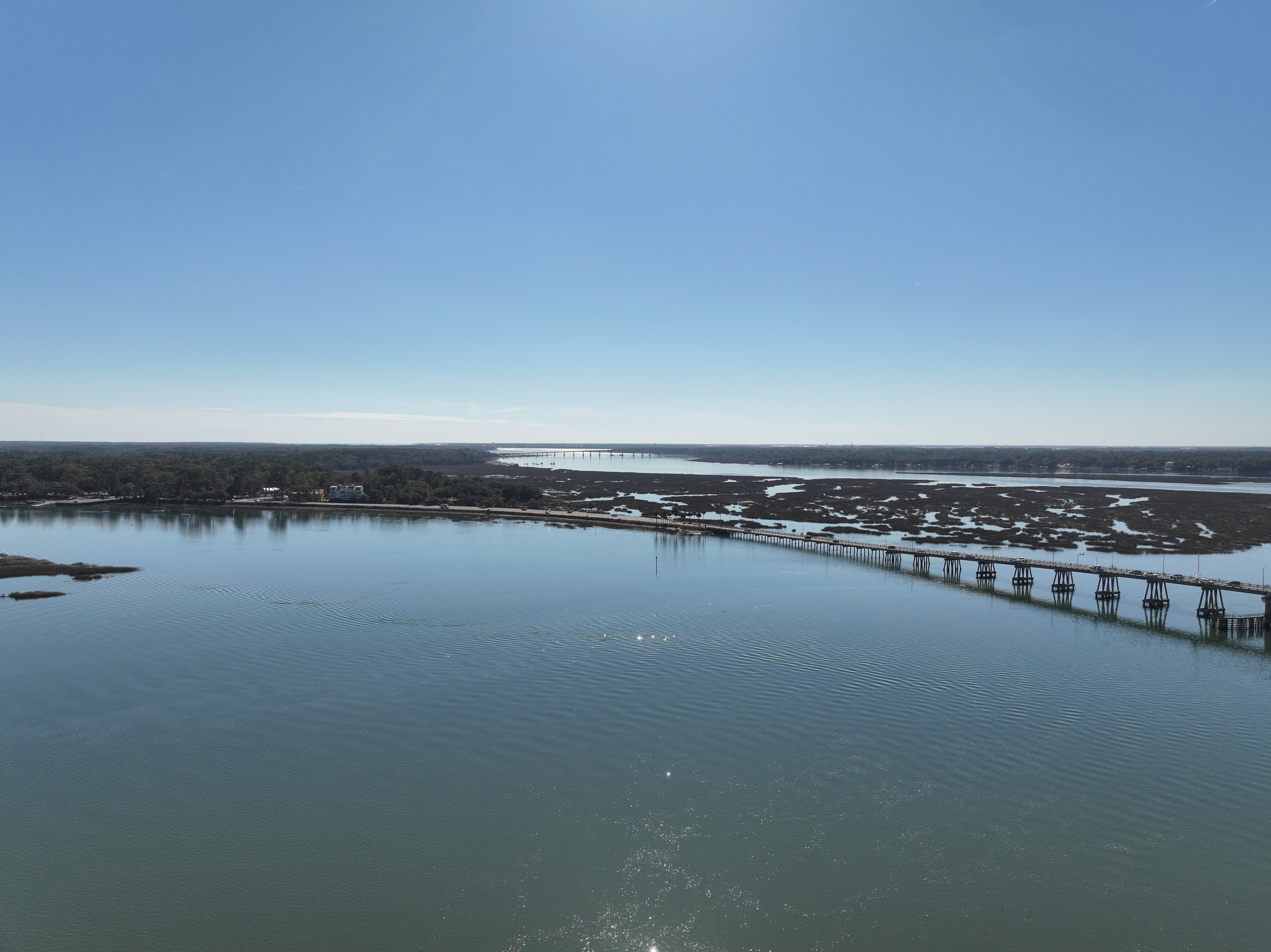 Beaufort Bridge aerial view