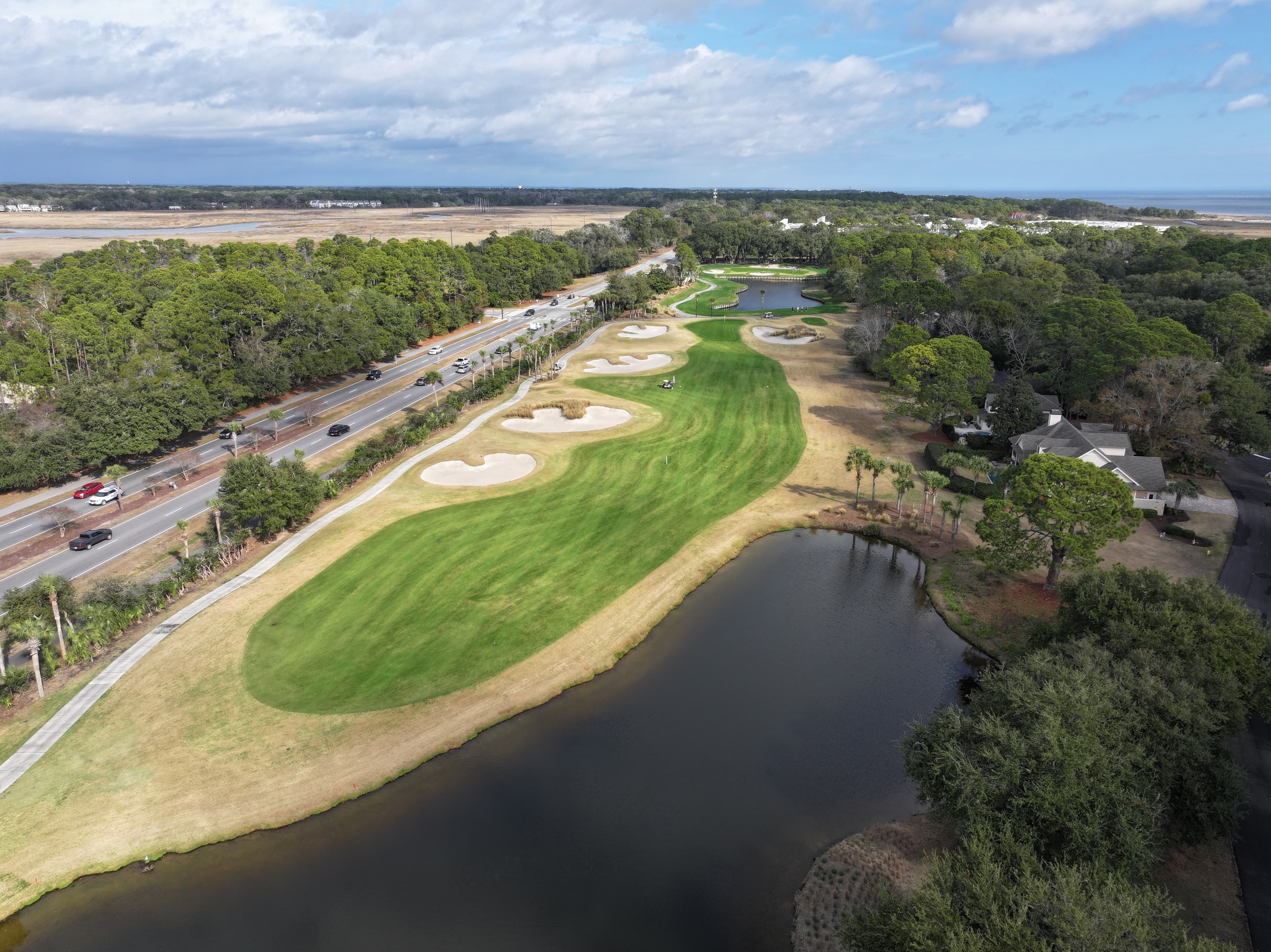 Palmetto Dunes Golf Course aerial view